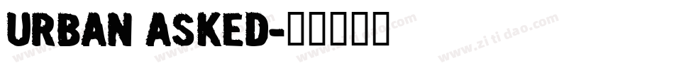 URBAN ASKED字体转换